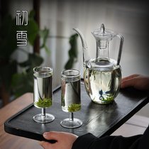 Brewing green tea special tea brewer tea set chrysanthemum teapot transparent glass pot Japanese home tea ceremony kettle