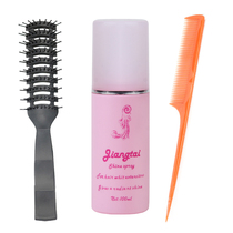 Wig care set Pointy tail comb Ribs comb care liquid Wig care anti frizz supple anti-static three-piece set