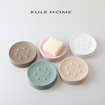 KULE HOME soap box light luxury toilet hotel ceramic creative soap tray soap dish Nordic soap box