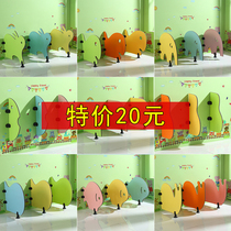 Kindergarten toilet partition public toilet cartoon baffle partition children urinal squat toilet custom