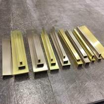 U-shaped copper strip floor copper strip decorative copper strip marble copper strip marble ceiling background wall inlaid copper strip