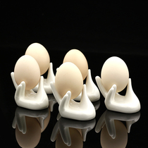 White ceramic Bergamot egg tray Ceramic egg tray Egg tray Artistic dish creative dish hand-shaped egg tray
