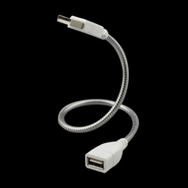 USB extension cord metal serpentine hose hard display with USB night light can stand upright male head