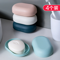 Lid toilet drain soap box creative travel portable travel soap tray bathroom soap box