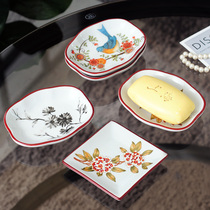 Special price ceramic home toilet small smart soap dish hotel bathroom soap rack bathroom creative soap box soap holder