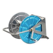 Stainless steel water pipe storage rack car washing gardening metal pipe car Garden water pipe rack high pressure water pipe portable wall hanging