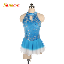 Funo figure skating performance clothing skating clothing custom children adult girls competition examination skirt velvet gradient
