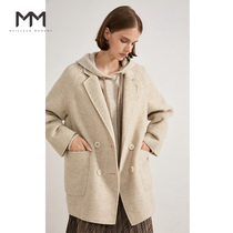 Shopping mall same mm lemon 2019 winter new double faced woolen coat medium length woolen coat female 5aa270291q