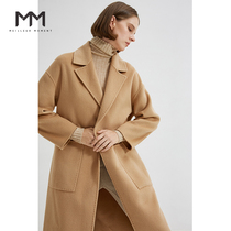 Shopping mall same mm lemon 2019 winter new double faced woolen coat women's medium long woolen coat 5aa270981q