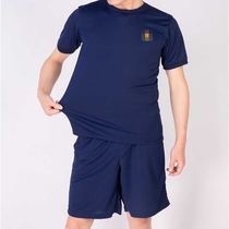 New blue short-sleeved physical fitness suit mens short-sleeved quick-drying sweat-absorbing new rescue physical training T-shirt suit