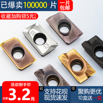 CNC milling blade APMT1604 1135 carbide milling machine cutter head grain CNC blade R0 8 milling blade