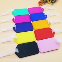 Luggage tag luggage tag travel tag luggage listed plastic luggage tag can be printed LOGO custom advertisement