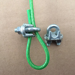 m6 u型卡扣 钢丝绳卡扣紧固件 u型夹 钢丝夹