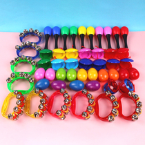 Color sand egg plastic Rhythmic Sand Hammer Sandhammer Sandhammer Percussion Instrument Plastic Louder String Bells Children Musical Instruments Colorful