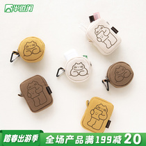 South Korea Livework Cute Shockproof AirPods Headphone Box Bag Zero Money Lipstick Red Lipstick Portable Containing Small Bag