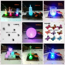 Sashimi Light Bar Seven Colorful Flash Hotel Dishes Ice Cubes Swing Trays Ice Sculptures Decorative decorative lights Decorated With the Mood Surrounding