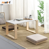 Floating window table small coffee table tatami low table Kang table sitting ground solid wood Japanese tea table simple balcony window table