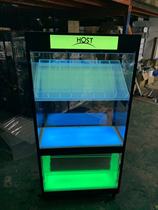 Bar high-grade luminous wine cabinet champagne cabinet luminous wine cabinet with wheels LED luminous charging wine rack wine rack