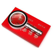 SZ-2289 with 12LED lamp 10 times double lens handheld reading magnifier Yiwu magnifying glass