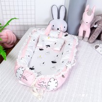 INS Nordic baby bed portable removable and washable baby bed newborn lace bionic uterus bed