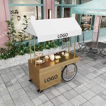 Nordic wrought wrought car mall promotion with drawer cabinet mobile stall cart outdoor display car