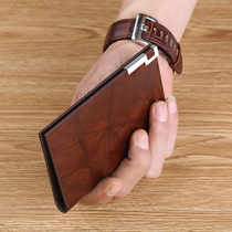 Inar Paul Ka Bag Men Genuine Leather Ultra Slim Mini Mens Card Bag Driving License Bank Card Sets Credit Card Clips