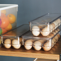 Superimposed egg storage box with lid kitchen refrigerator food storage box egg grid egg tray egg box