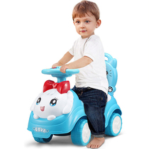 Twisted car Childrens slipping car with music for men and women baby four-wheel scooter Niu car infant toy car