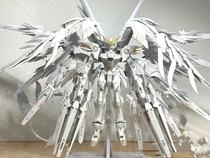 Spot up to model MG white snow avalanche can Angel Red heretic flying wing Angel free assembly mecha