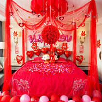 Creative wedding room romantic wedding wedding decoration flower wedding supplies set bedroom womens new house layout