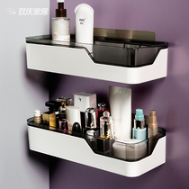 Bathroom shelf Bathroom wall-mounted punch-free toilet sink Toilet supplies Daquan storage artifact