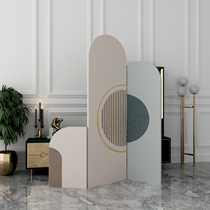ins net red screen partition background wall into the living room bedroom occlusion simple modern solid wood can be customized folding door