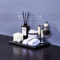 Koket can modern simple model room bathroom with props soft decoration decoration Candlestick aromatherapy tray