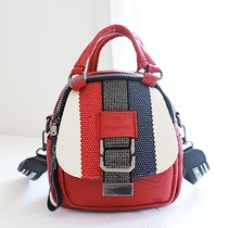 Canvas hot diamond backpack womens 2020 new foreign style shoulder shoulder bag all-around lock buckle womens bag multi-purpose backpack