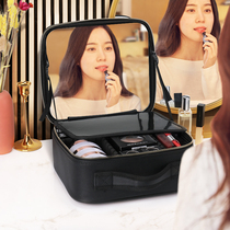 NICELAND cosmetic bag 2021 New with full screen mirror female portable large capacity tool storage box travel