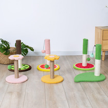 Fruit cat climbing frame small vertical Kitty toys do not fall scum sisal cat grinding claw pet supplies