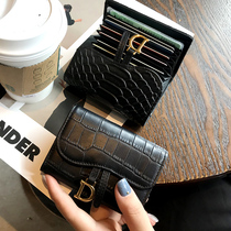 Put the card bag female exquisite high-grade leather small 2021 new multi card position net red niche design advanced sense