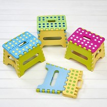 Thickened childrens plastic foldable bench cartoon portable adult low stool mini stool outdoor home bench