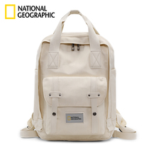 National Geo Double Shoulder Bag Female Bestie College Student Light Bag High School Travel Couple 15 6 Computer Backpack Man