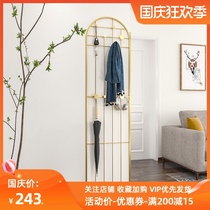 Wall-to-wall porch corner coat rack bedroom entrance wall-to-ceiling hanger rack hanging board wall