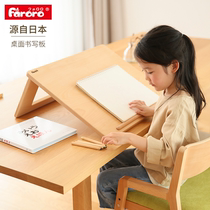 Faroro solid wood desktop writing board inclined writing shelf folding book leaning on reading shelf drawing board job bracket