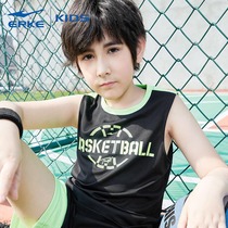 Hongxing Erke Sports vest boys summer childrens clothing slim sleeveless vest basketball jacket breathable quick-drying