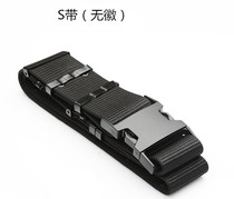 Outdoor training Belt men and women Black tactical armed belt security training belt nylon woven without emblem s belt