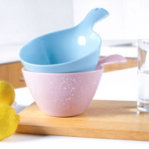 Plastic water spoon household thick handle water scoop baby bath water scoop baby shampoo Cup creative kitchen water scoop