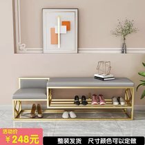 Hugo light lavish minimalist with home change of shoes Stool Entrance to the doorway Fitting Room Cushion Soft Bag Wear and stool One