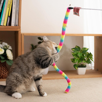 TOUCHCAT it tease the cat stick cat toy velvet belt Bell cat long rod bite resistant