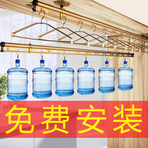 Hand lifting clothes rack double rod thickened clothes rack Indoor balcony clothes rack drying rack lyj drying quilt