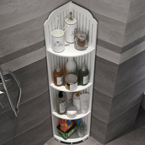 Toilet floor rack shelf shower bathroom corner triangle storage bathroom corner display cabinet