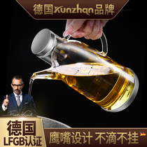 German kunzhan oil pot soy sauce bottle kitchen home glass anti-leak kitchen supplies Vinegar Seasoning Pot European-style