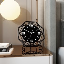 Nordic living room clock ornaments modern simple desktop clock bedroom silent decoration clock personality creative desk clock